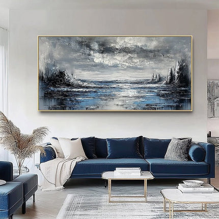 Violett Gold Abstrakt – Wandkunst