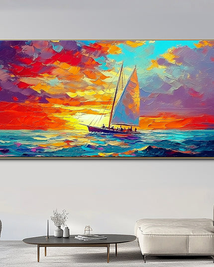 Grün Emerald Abstrakt – Wandbild