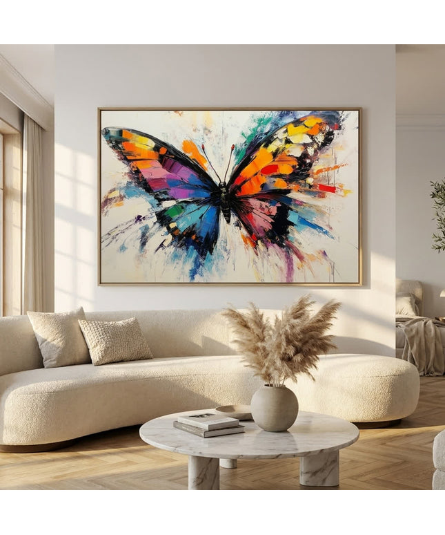 Bunter Schmetterling – Wandgemälde